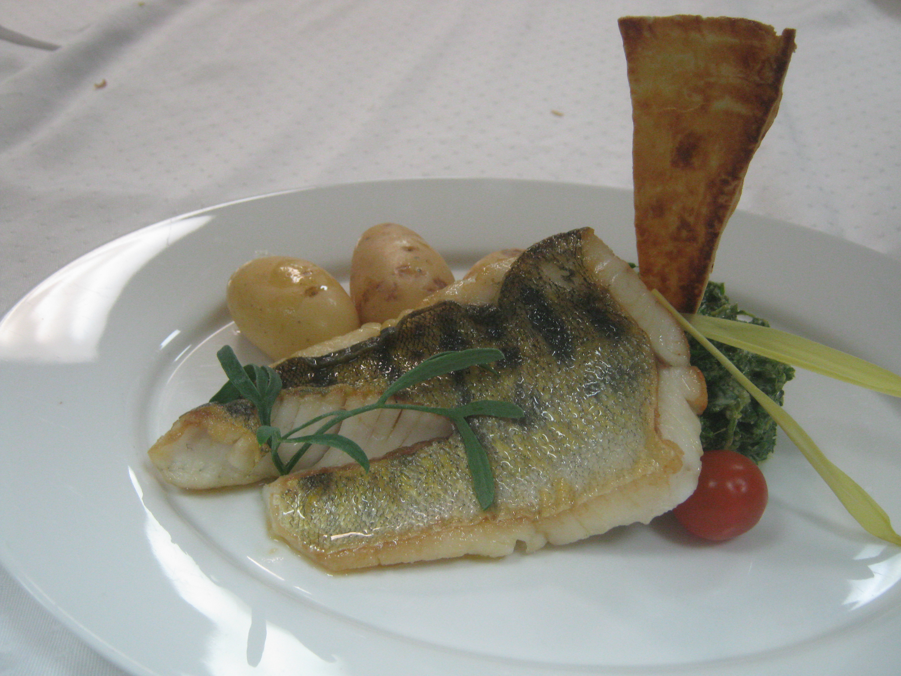 Gebratenes Zanderfilet mit Chiligrünkohl